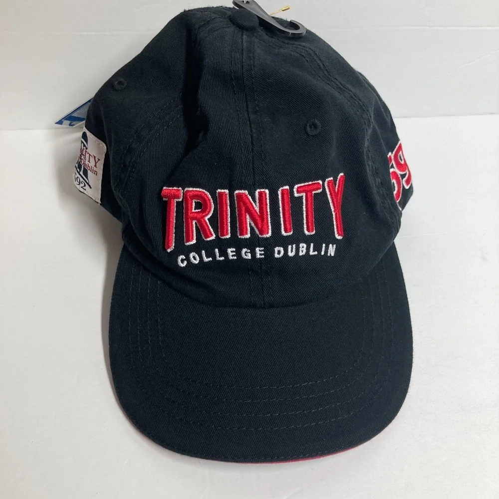 Trinity College 1592 Dublin Ireland Cap Hat Adult NEW Black Adjustable